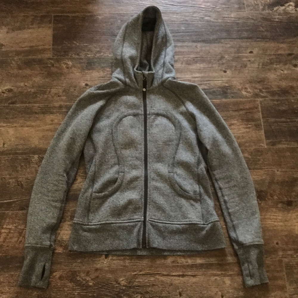 Lululemon Gray Scuba Hoodie Size 12